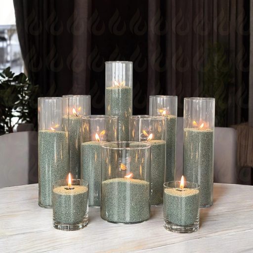 IDYLL Gyertyahomok illatmentes smaragdzöld 500g